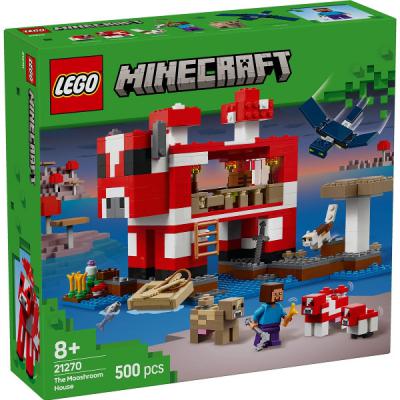 LEGO Bouwstenen 0000-1000 Minecraft Het Mooshroom huis - 21270-NEW (21270) — 500 stukjes, huren vanaf €4,25/week