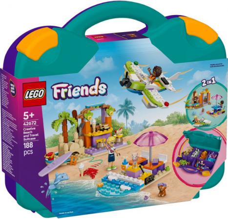 LEGO Friends Creatieve strandkoffer (42672) — 188 stukjes, huren vanaf €2,75/week