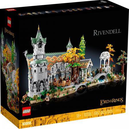 LEGO Bouwstenen 6000-7000 Icons The Lord of the Rings: Rivendell - 10316A (10316A) — 6.167 stukjes, huren vanaf €14,75/week