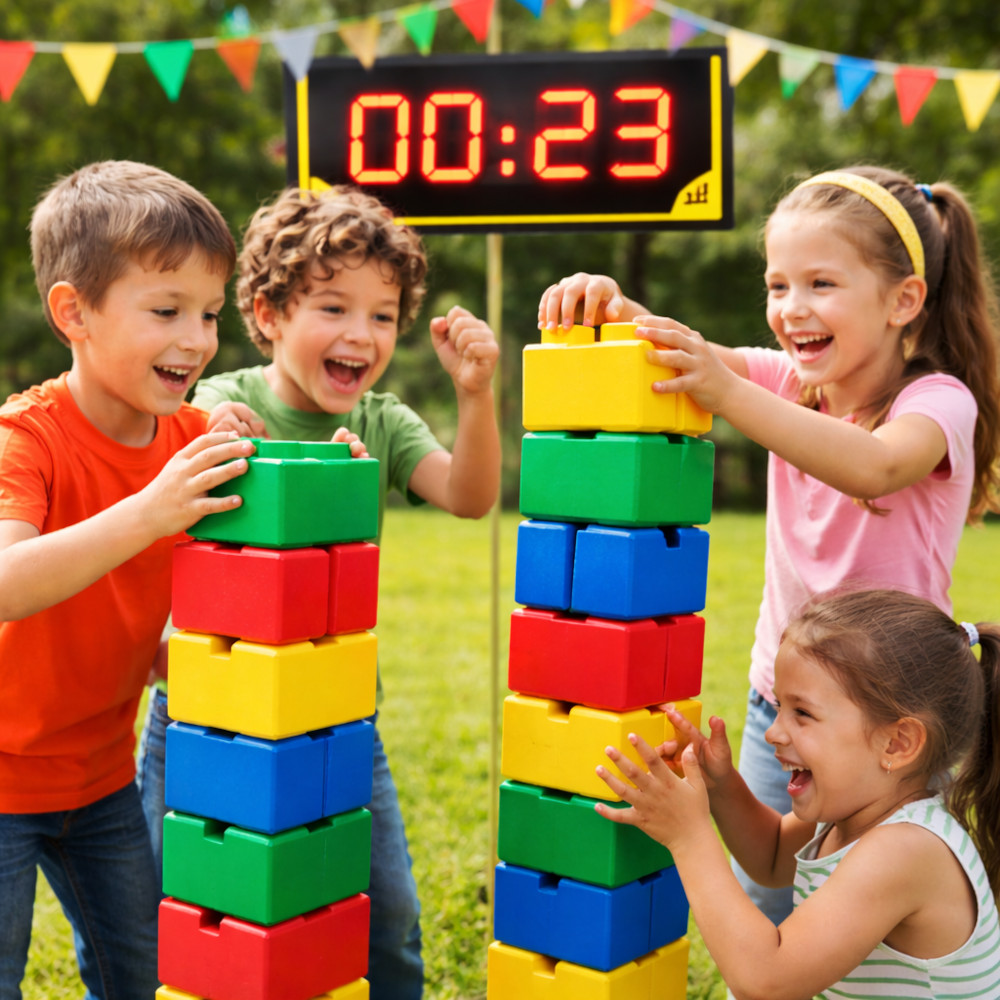 XXL Softbricks bouw challenge met kinderen of volwassenen